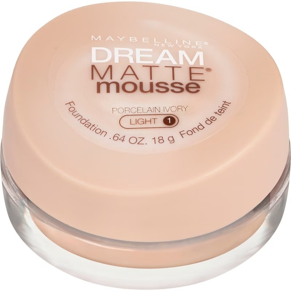 Maybelline‎ Dream Matte Mousse Foundation Porcelain Ivory Light 1 NEW SEALED